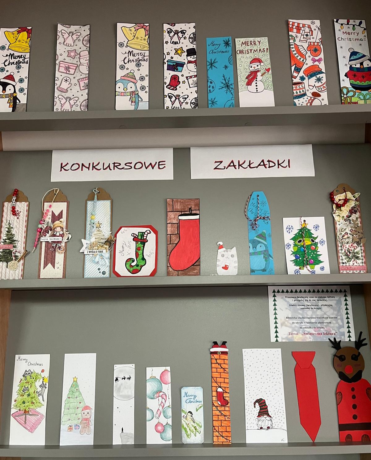 Konkurs na zimową zakładkę do książki rozstrzygnięty